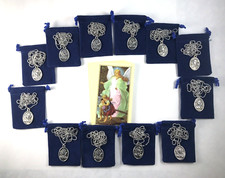 12 FIRST COMMUNION MEDALS W/ CHAINS Easter