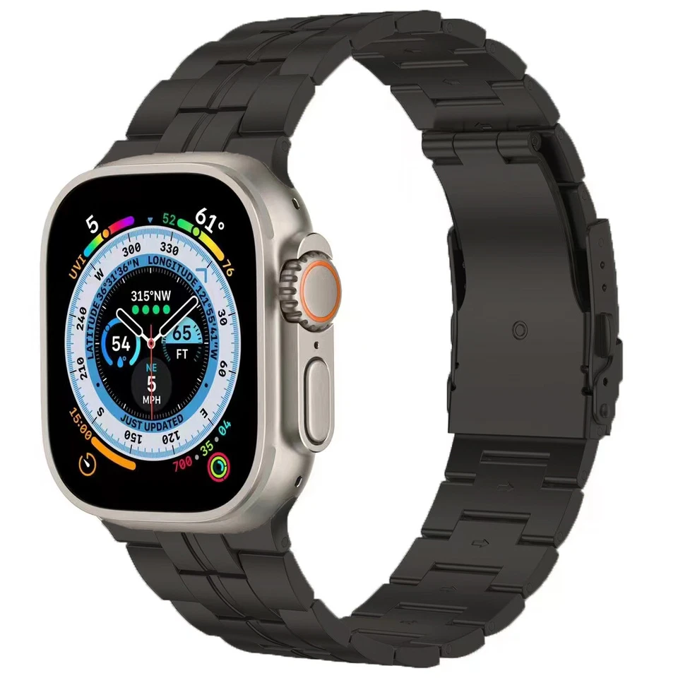 Titanium Band Watch Strap for Apple Watch Ultra 49mm Series 8 7 SE 6 5 4 3 2 1 - Image 3 of 4