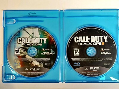 Call of Duty Black Ops 1 & 2 Bundle Playstation 3 PS3 Shooter Game Disks Only