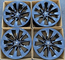 20" Tesla Model X Factory Wheels 20 Inch Gloss Black Rims OEM New 2015-2023