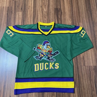 Vintage D-5 Mighty Ducks Hockey Adam Banks No 99 Jersey Size Medium
