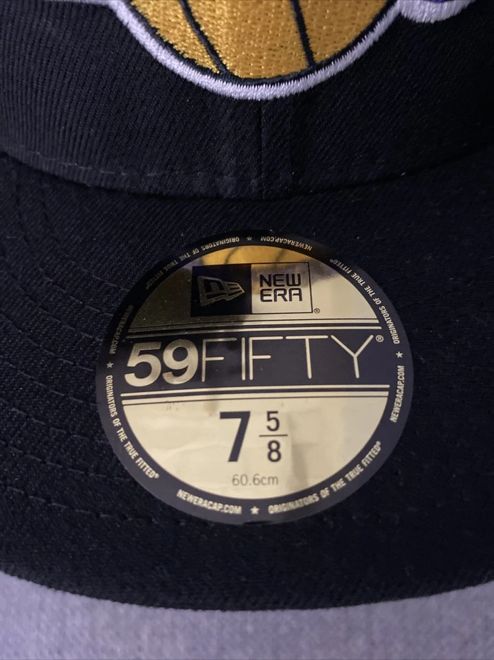 NUEVA ERA 59 FIFTY NBA LOS ANGELES LAKERS JUST DON SOMBRERO AJUSTADO PARA HOMBRE TALLA 7 5/8 NUEVO Foto 3 de 4