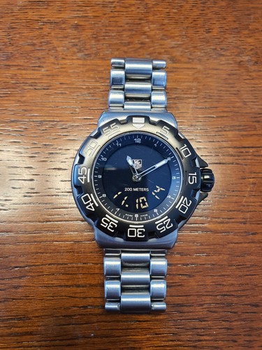 TAG Heuer CAC111D analogue digital watch, very good condition