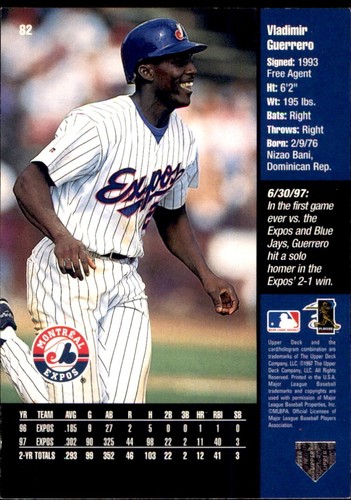 Vladimir Guerrero ⚾ Collection MLB AU CHOIX 1996 - 1999 EXPOSITIONS DE MONTRÉAL ⚾ SÉNATEUR - Photo 147 sur 203