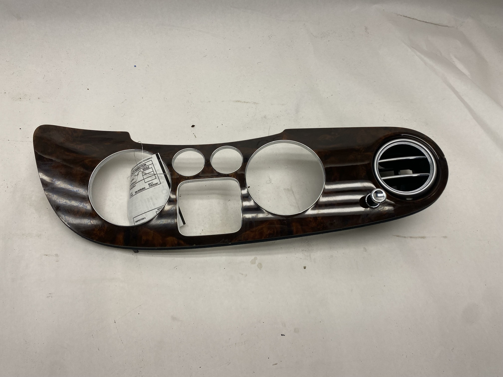 2005-2006 BENTLEY CONTINENTAL DASHBOARD SPEEDOMETER TRIM BEZEL WOOD OEM
