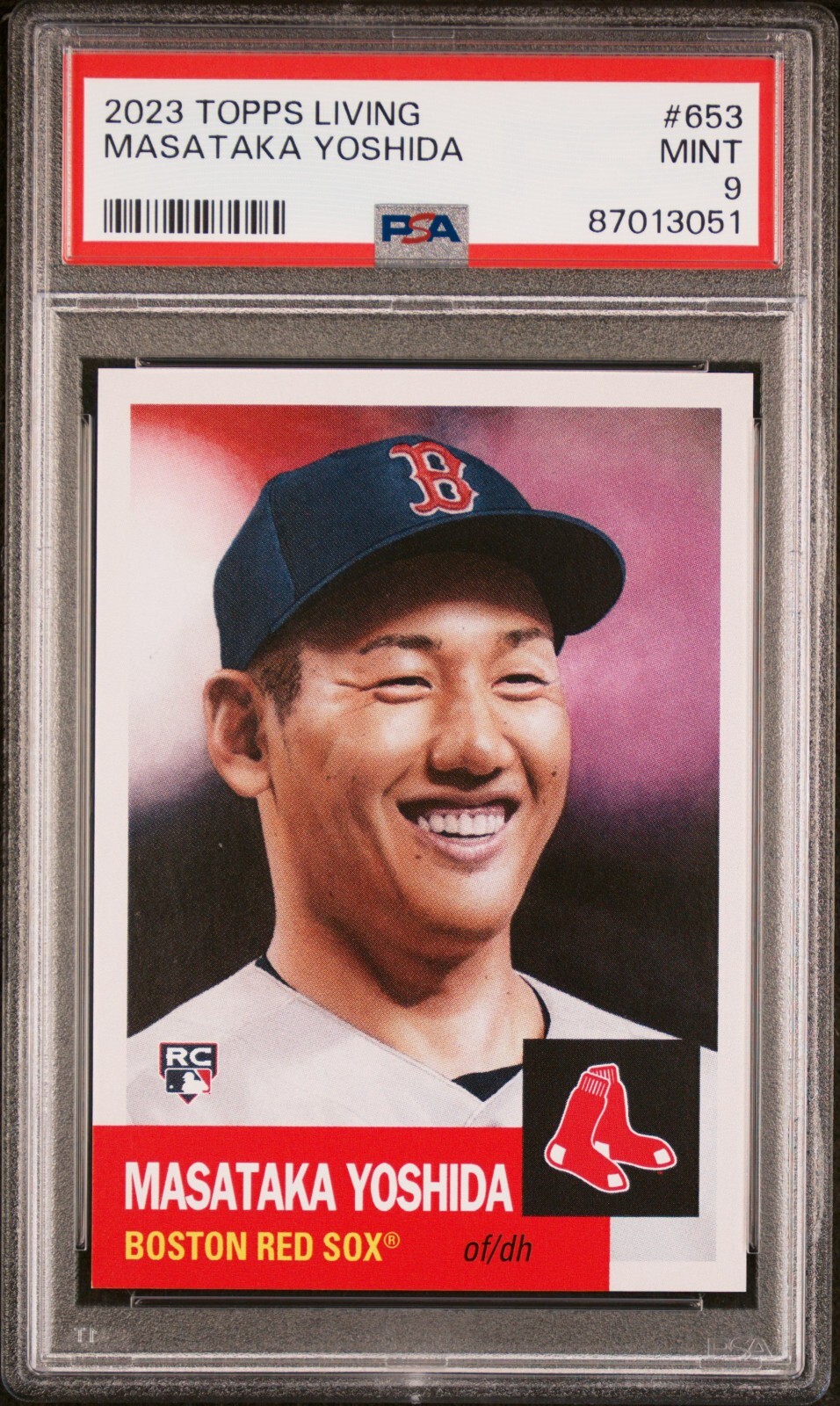 2023 Topps Living Set #653 Masataka Yoshida RC Rookie PSA 9 Mint 87013051