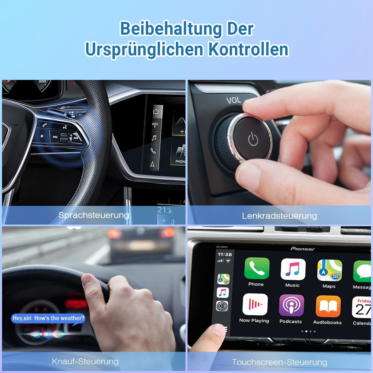 OTTOCAST wireless Carplay Adapter 2in1 (Carplay & Andoid Auto drahtlos