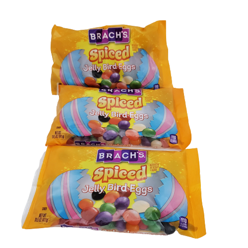 6 14.5 Oz Bag Brach's Spiced Jelly Bird Eggs Beans Candy Easter Limited