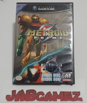 Metroid Prime with Bonus Metroid Prime 2 Demo (Nintendo , Gamecube)