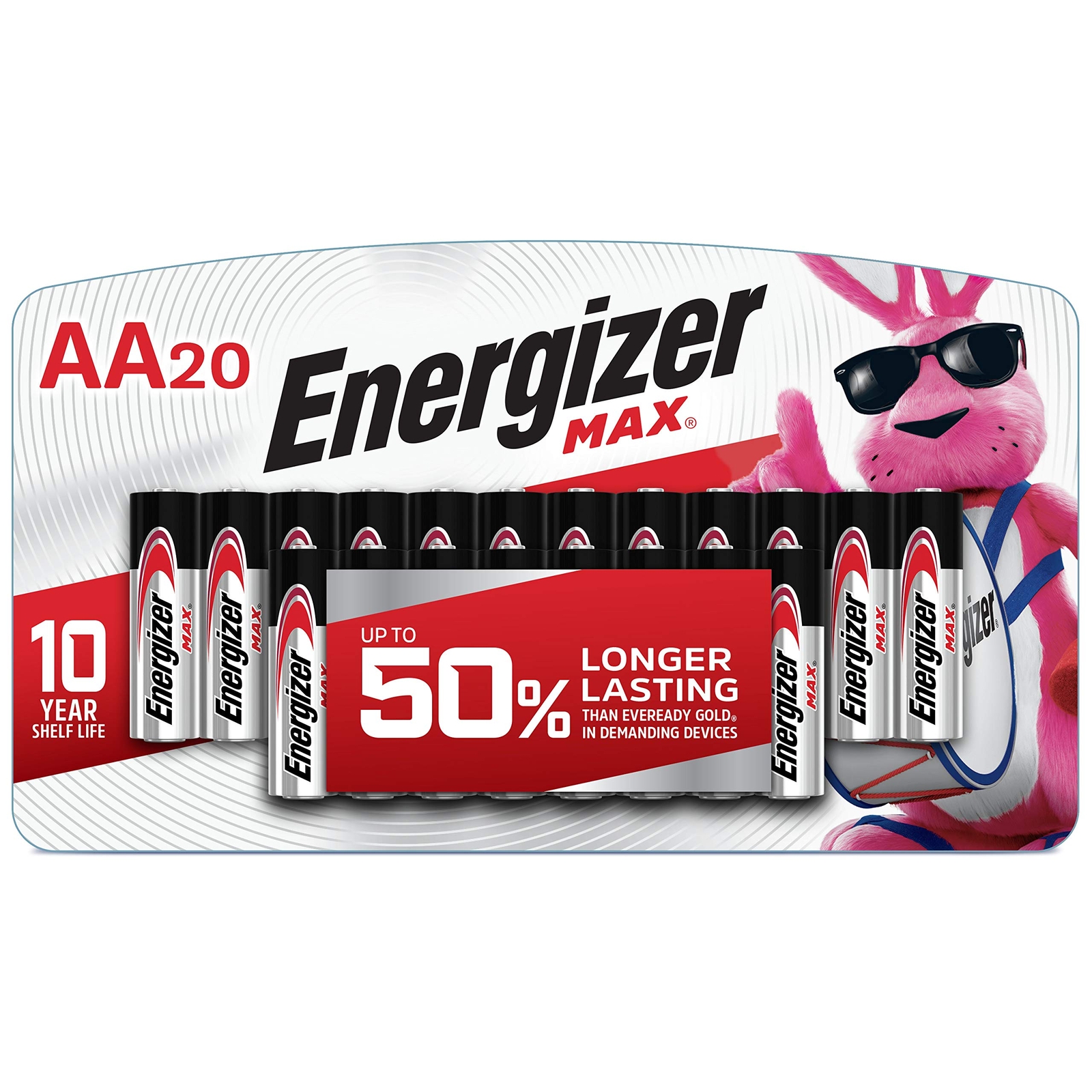 Energizer AA Batteries Max Double A Battery Alkaline 20 Count-image