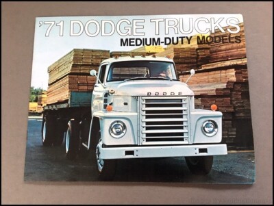 1971 Dodge Medium Duty Truck Vintage Sales Brochure Catalog - D500 D600 D800