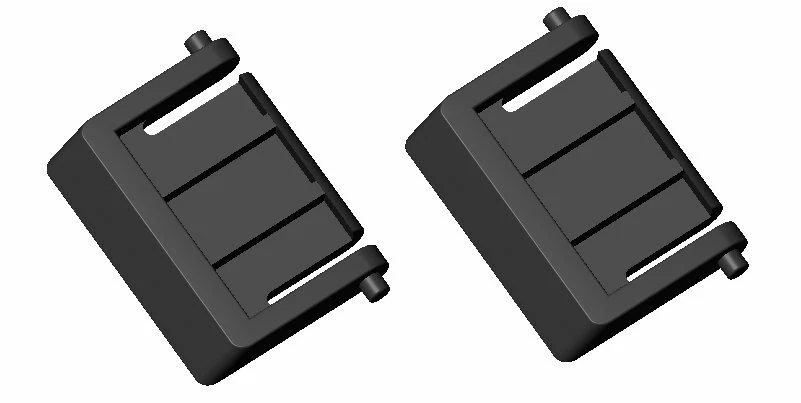 STRONGER Das Keyboard X50Q Mechanical Gaming Replacement Tilt/Foot/Leg/Feet 2pcs - Image 2 of 2