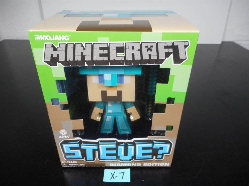 Minecraft Edición Diamante STEVE? Figura de acción Jinx 6" Mojang 2013 TOTALMENTE NUEVA Foto 4 de 4