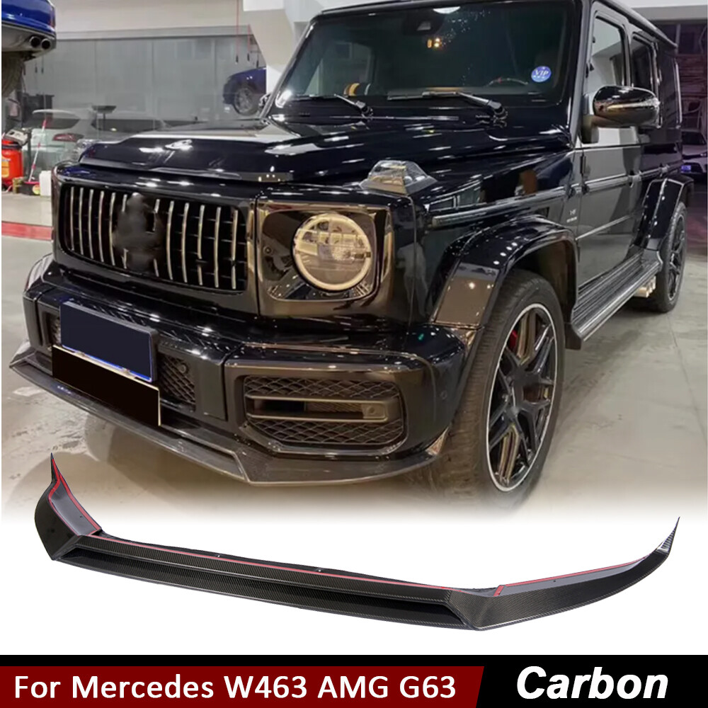 For Mercedes Benz G-Class W463 G63 2019UP Real Carbon Front Bumper Lip Spoiler