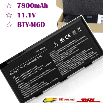 11.1V BTY-M6D Akku Für MSI GX680 GX660 GT60 GT780 GT663 GT70 Medion Erazer X6811