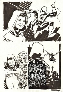 Barry Kitson 19 Spider Man Happy Birthday Prelim Art X 2 Free Shipping Ebay