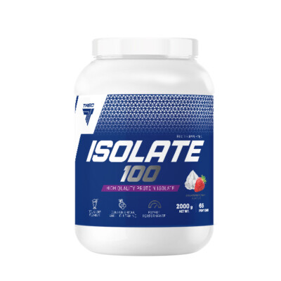 Trec Nutrition ISOLATE 100 2000g DOSE CREAMY-STRAWBERRY Premium Whey Protein 