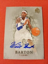 2012 WILL BARTON UPPER DECK SP AUTOGRAPHED AUTO ROOKIE CARD RC #36 THRILL NUGGET