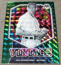 2021 Panini Mosaic Vintage Green Prizm Parallel HAL NEWHOUSER Detroit Tigers V10