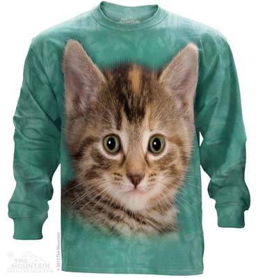 The Mountain Tyler The Kitten Long Sleeve Cat FaceT-Shirt NEW! (XL