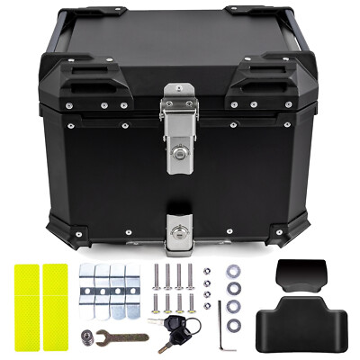 45L Motorcycle Luggage Waterproof Tail Box Scooter Trunk Storage