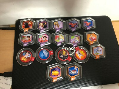 #ad DISNEY INFINITY Series 1.0 Power Disc 17 Pcs Complete Set All Different $19.99