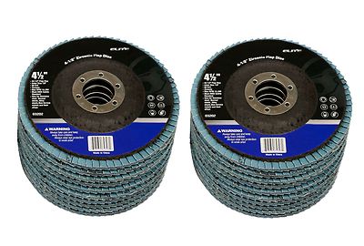 20 PK 4-1/2'' X 7/8'' Premium Zirconia Flap Disc Grinding Wheel Sand Paper 100 Gr