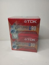 10 Pack TDK Superior D90 Normal Bias Type I Cassette Tape Sealed