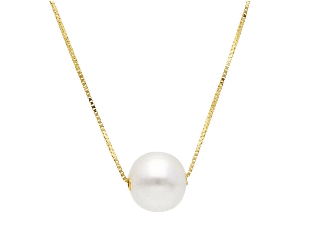 Collana Lunga Schiena In Perle Bianche – Pendente Madreperla – Elegante Per Matrimonio E Feste
