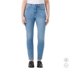 22 Kirkland Signature Women’s High Rise Light Blue Skinny 5 Pocket Jeans