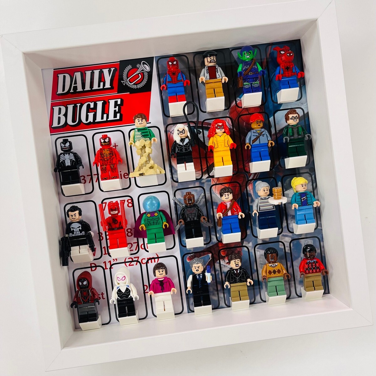 Display Frame for Lego Spiderman Daily Bugle minifigures 76178