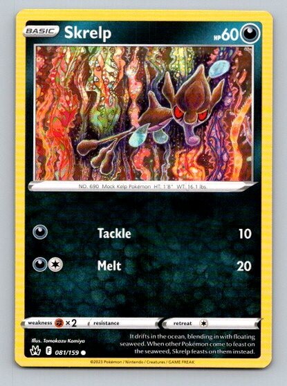2023 Pokemon Card Crown Zenith Skrelp 81/159