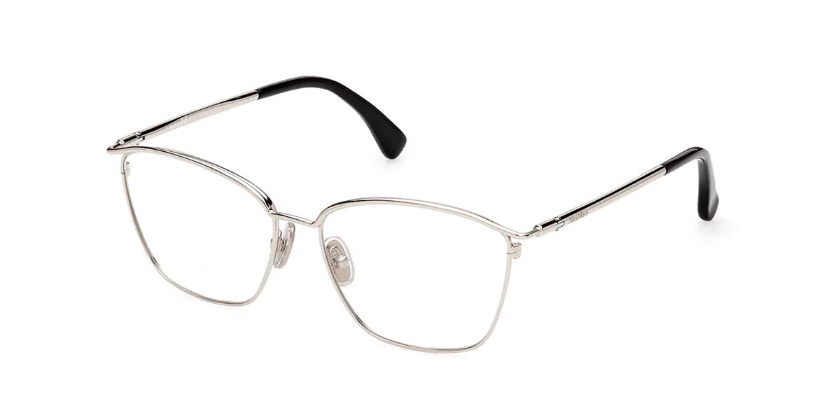 MAXMARA 長方形フレムメカネ MM5056 016 Max Mara MM5056 016 Silver Metal Optical Eyeglasses Frame 54