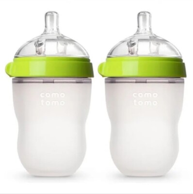 Comotomo Baby Bottle Set Oz Count Medium Flow Nipple Milk