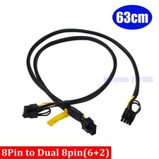 8pin to Dual 8pin GPU PCIE Power Cable for Dell PowerEdge XR12 Video Card 63cm