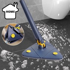 128cm Wall Mop Cleaner Long Handle Ceiling Cleaning Tool Automatic Squeezing