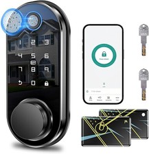 Keyless Entry Smart Door Lock Biometric Fingerprint Passcodes App Control