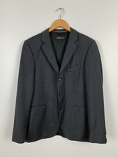 Men's Strellson Blazer Jacket Wool Gray Striped Size 48
