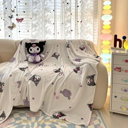 Sanrio Throw Blanket My Melody Milk Velvet Blanket Kuromi Student Lunch Blankets - Picture 18 of 26