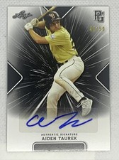2021 LEAF PERFECT GAME AIDEN TAUREK BLACK PAPER AUTO # 40/50