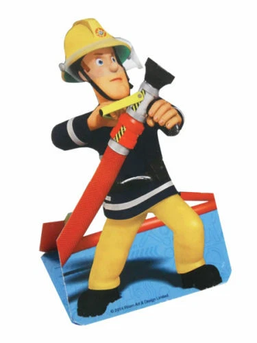 Fireman Sam Stand-up Invitations with Envelopes x 8 - Great for Parties - Image 4 of 4