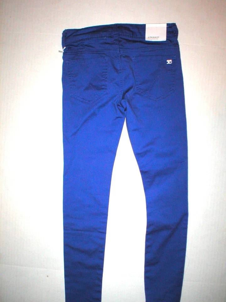 Nuevo Lote Niñas Joes Jeans 2 Pares Púrpura Azul Diseñador 7 Leggings Marca J Cordón Gris Foto 4 de 4