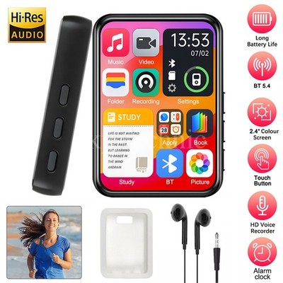 32GB Touch Screen Bluetooth MP3 Player HiFi Music Player with Speakers FM Radio
