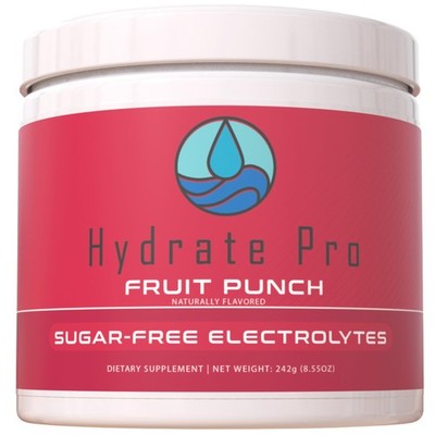 Hydrate Pro ClinicalGrade Electrolyte Powder | 45 Servings | HSA FSA | 1000mg...