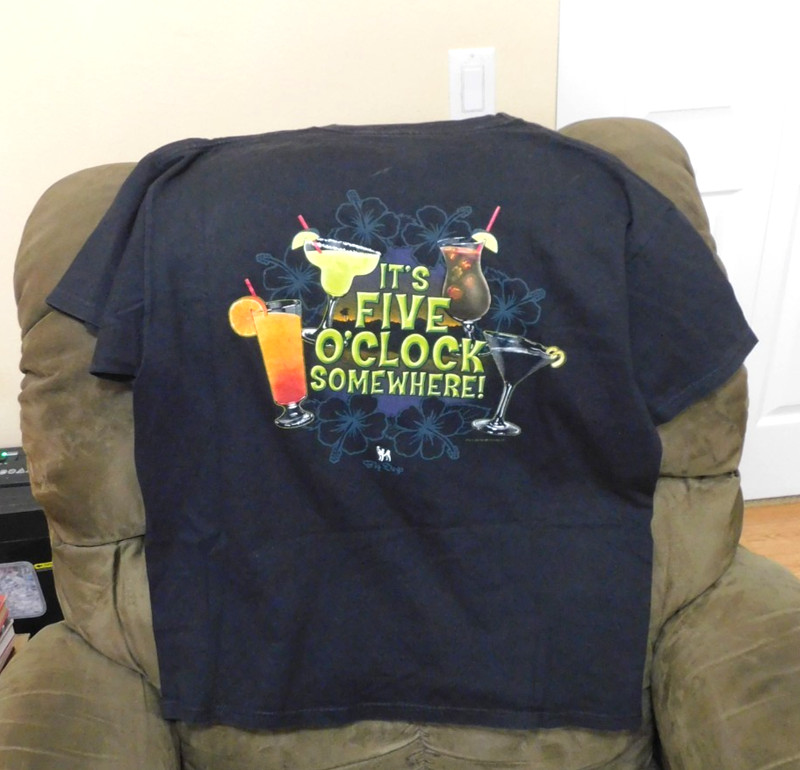 Big Dog  It’s 5 O Clock Somewhere T Shirt - LARGE