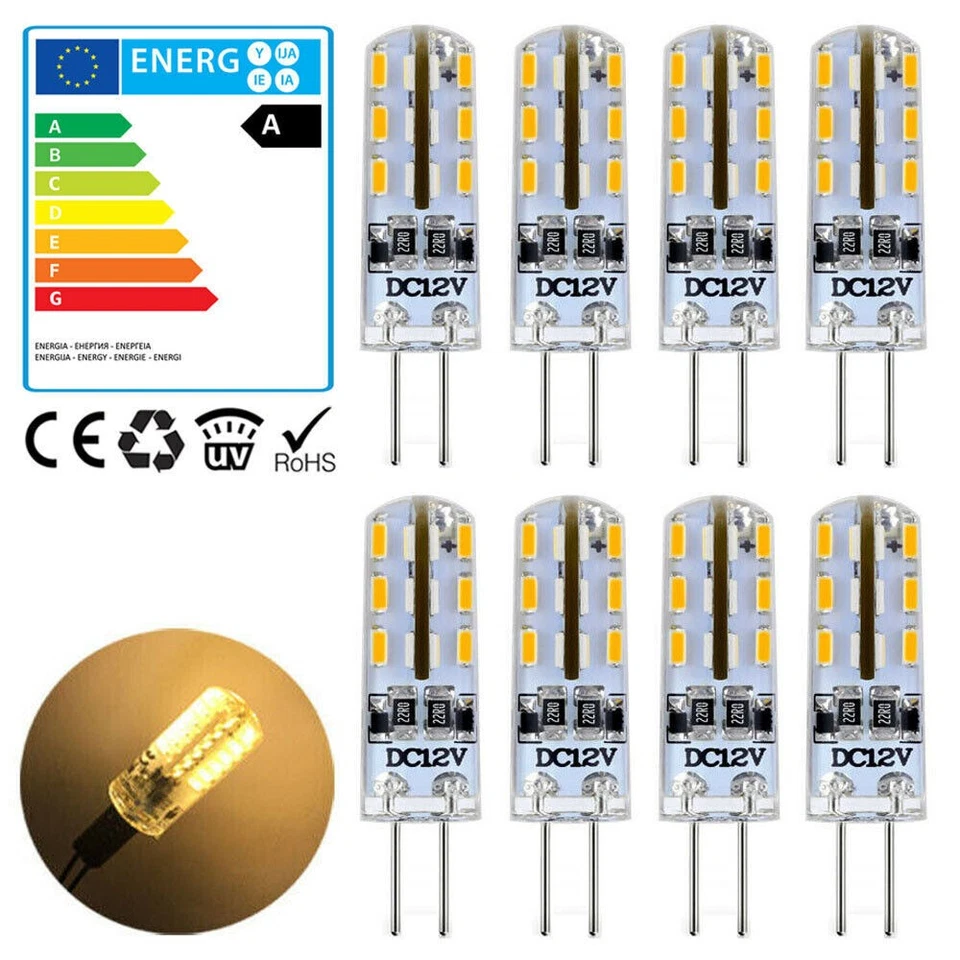 10x G4 LED Corn Light DC 12V Warm White 3W Capsule Replace Halogen Lamp Bulb - Image 2 of 4
