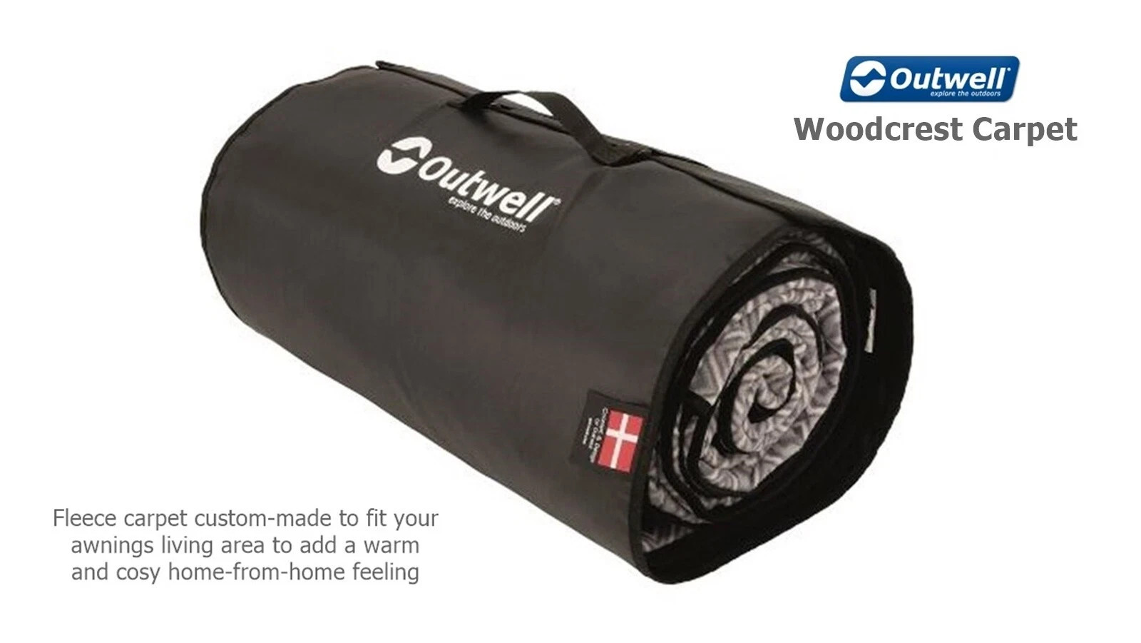 Outwell Woodcrest Carpet - Custom fit for your awning, soft & cosy underfoot