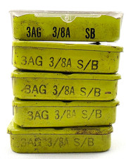 Lot of 25 Littelfuse 3AG Vintage Glass Fuses 3/8 Amp 125V Slow Blow 1/4 x1-1/4