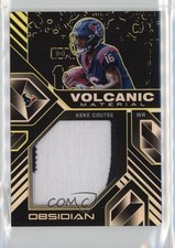 2018 Obsidian Volcanic Material Relics Electric Etch Yellow 2/10 Keke Coutee 3tb