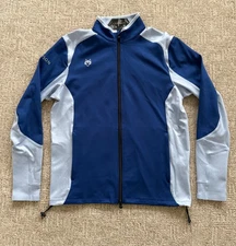 Greyson Sequoia Full Zip Jacket Blue‎/Light Blue Size Medium Greyson Sleeve Logo